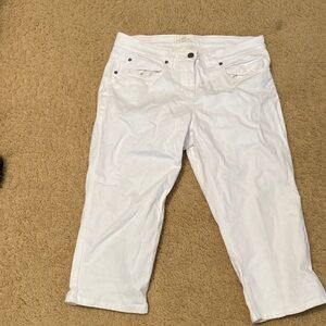 Eileen Fisher White Capris